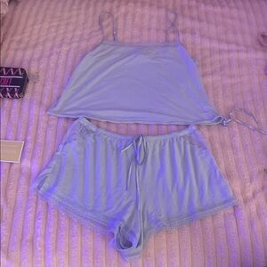 Victoria's Secret Light Blue Pajama Set